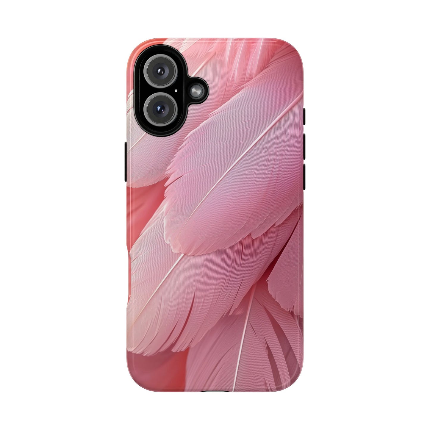 Blush Flamingo Feather Phone Case for iPhone, Samsung & Google Pixel