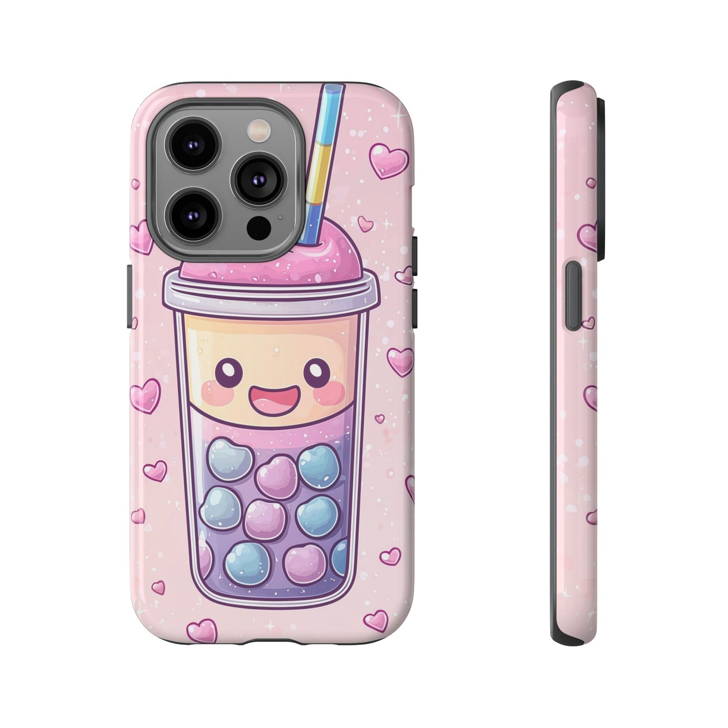 Sweet Bubble Tea Love Phone Case for iPhone, Samsung, Google Pixel