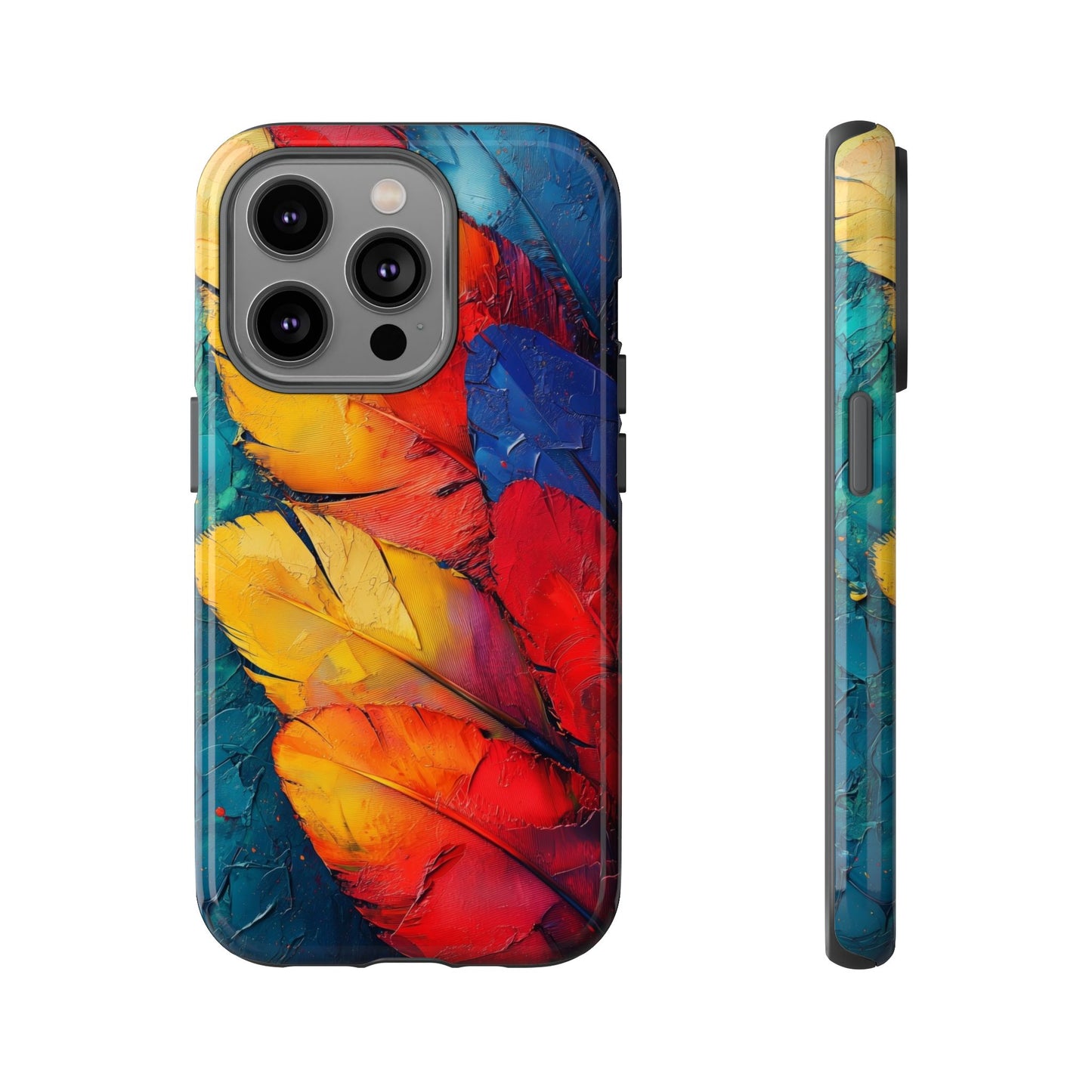 Tropical Macaw Feather Phone Case for iPhone, Samsung & Google Pixel