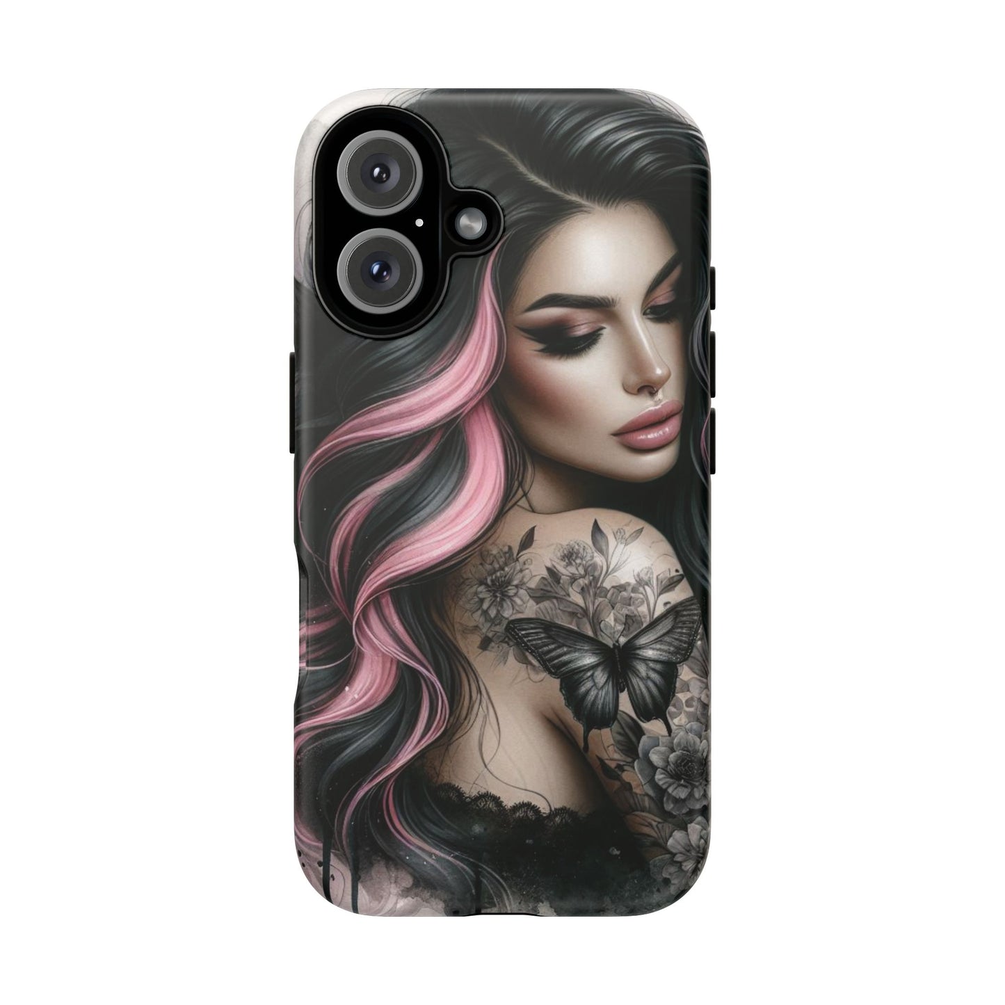 Butterfly Noir – Gothic Beauty & Inked Elegance Mobile Cover