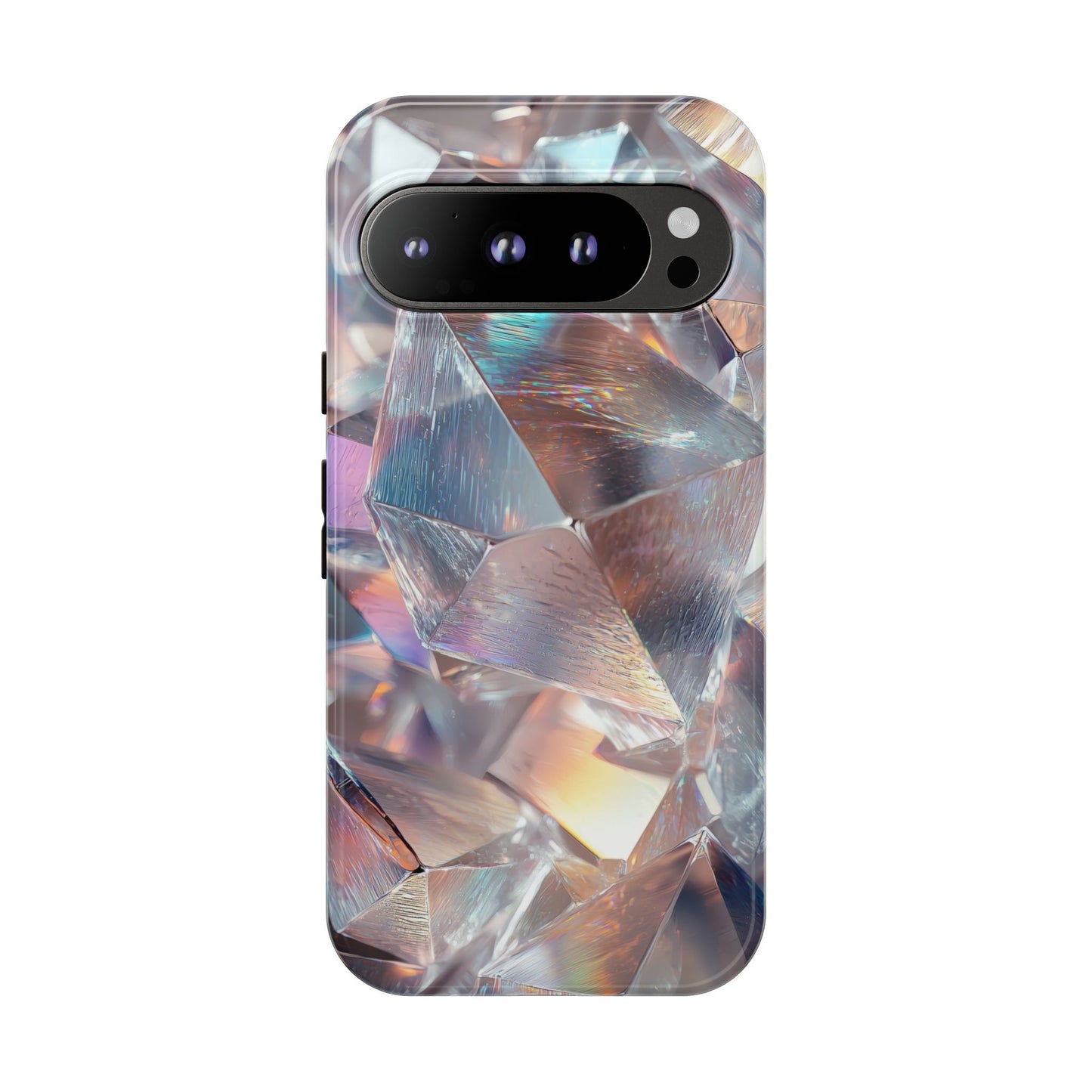 Iridescent Crystal Matching Couple Phone Case – Shimmer & Shine for iPhone, Samsung & Google Pixel