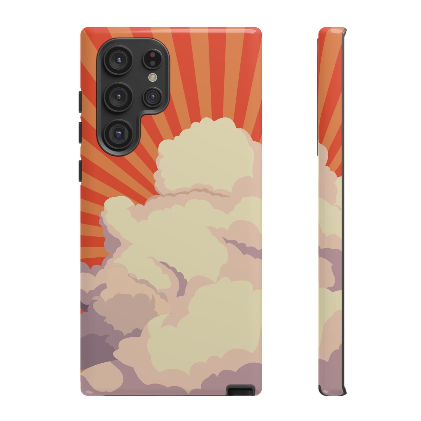 Retro Groovy Cloud Phone Case β 70s Aesthetic for iPhone, Samsung & Google Pixel