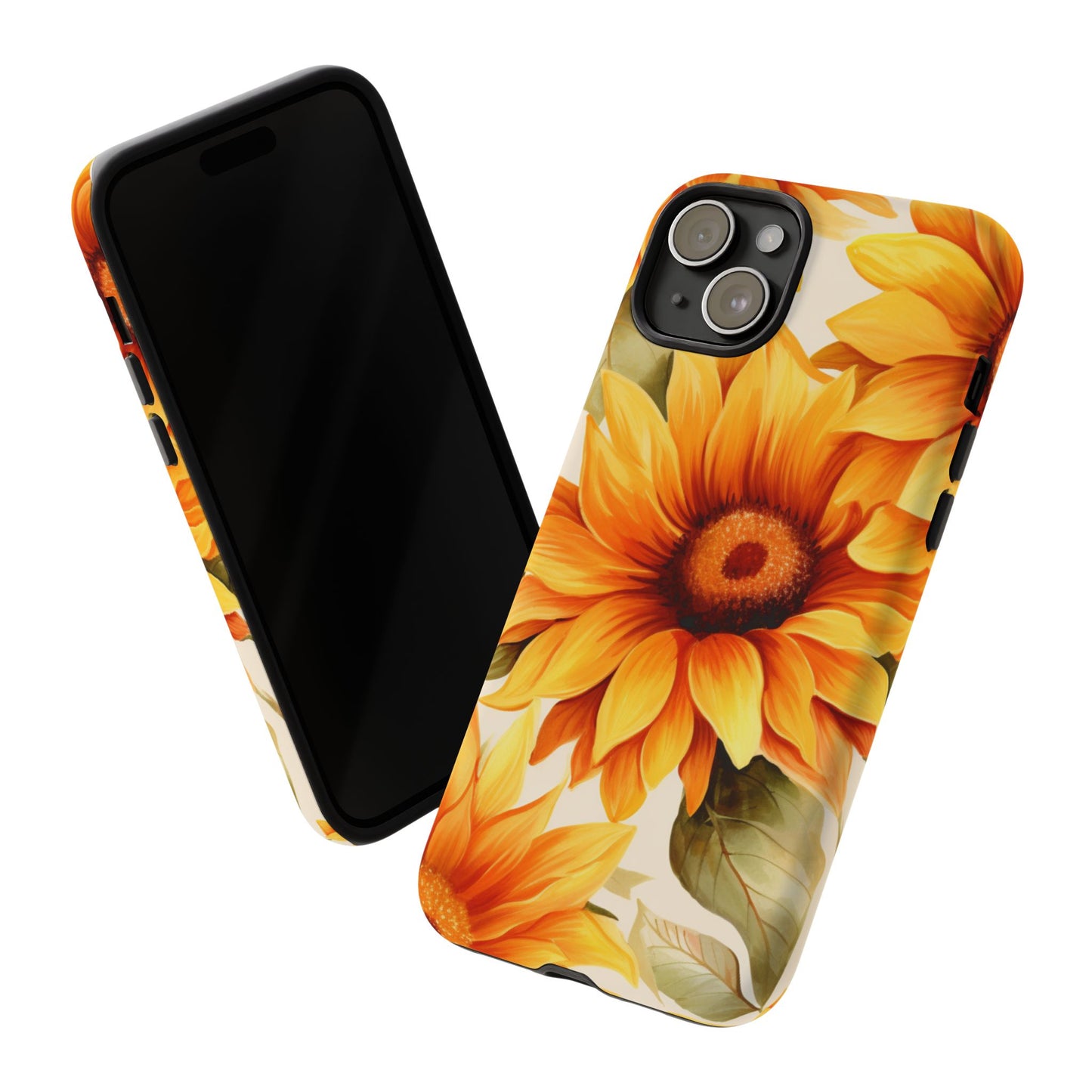 Golden Sunflower Glow Mobile Case – Radiant & Elegant