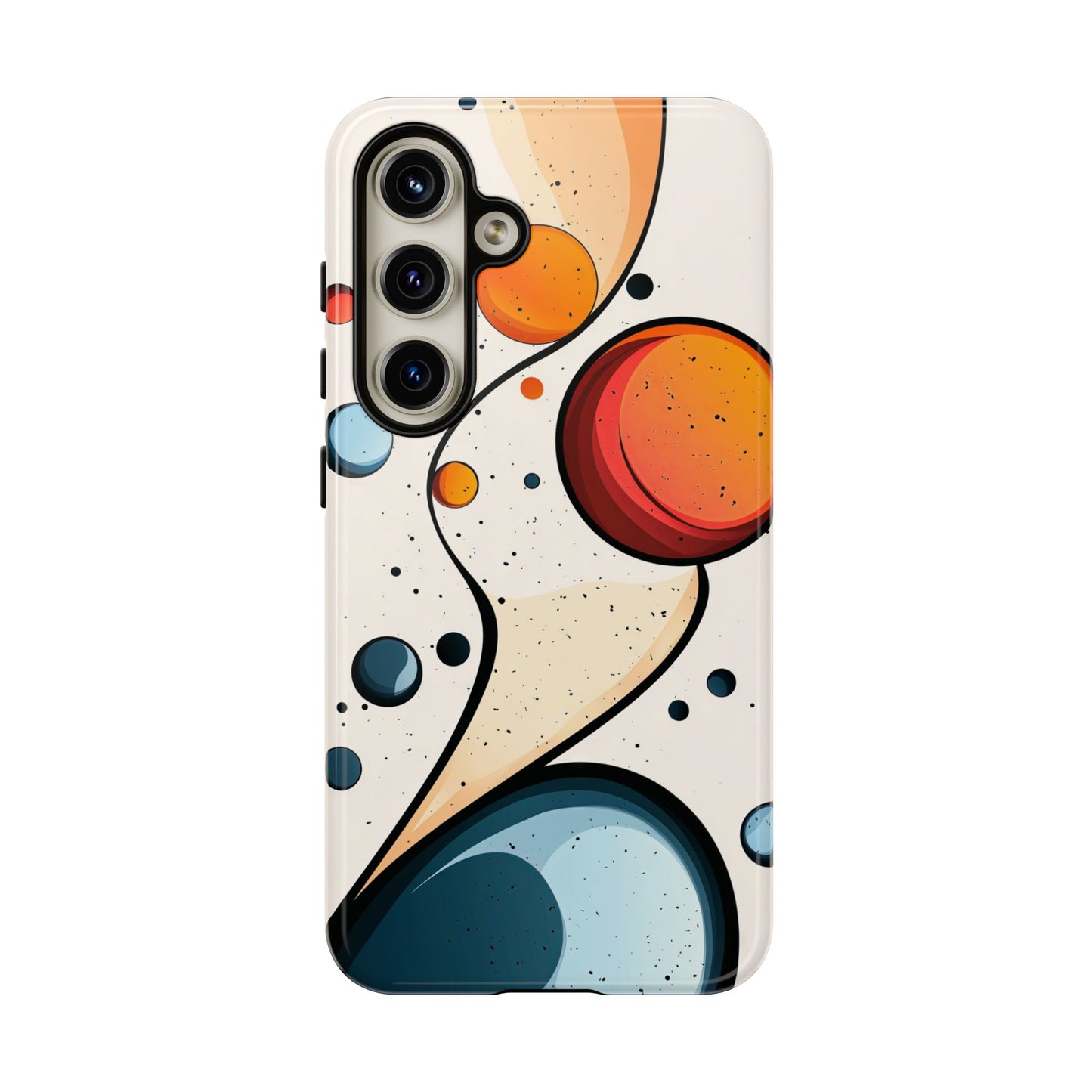 Solar Drift – Abstract Orbital Phone Case for iPhone, Samsung & Pixel
