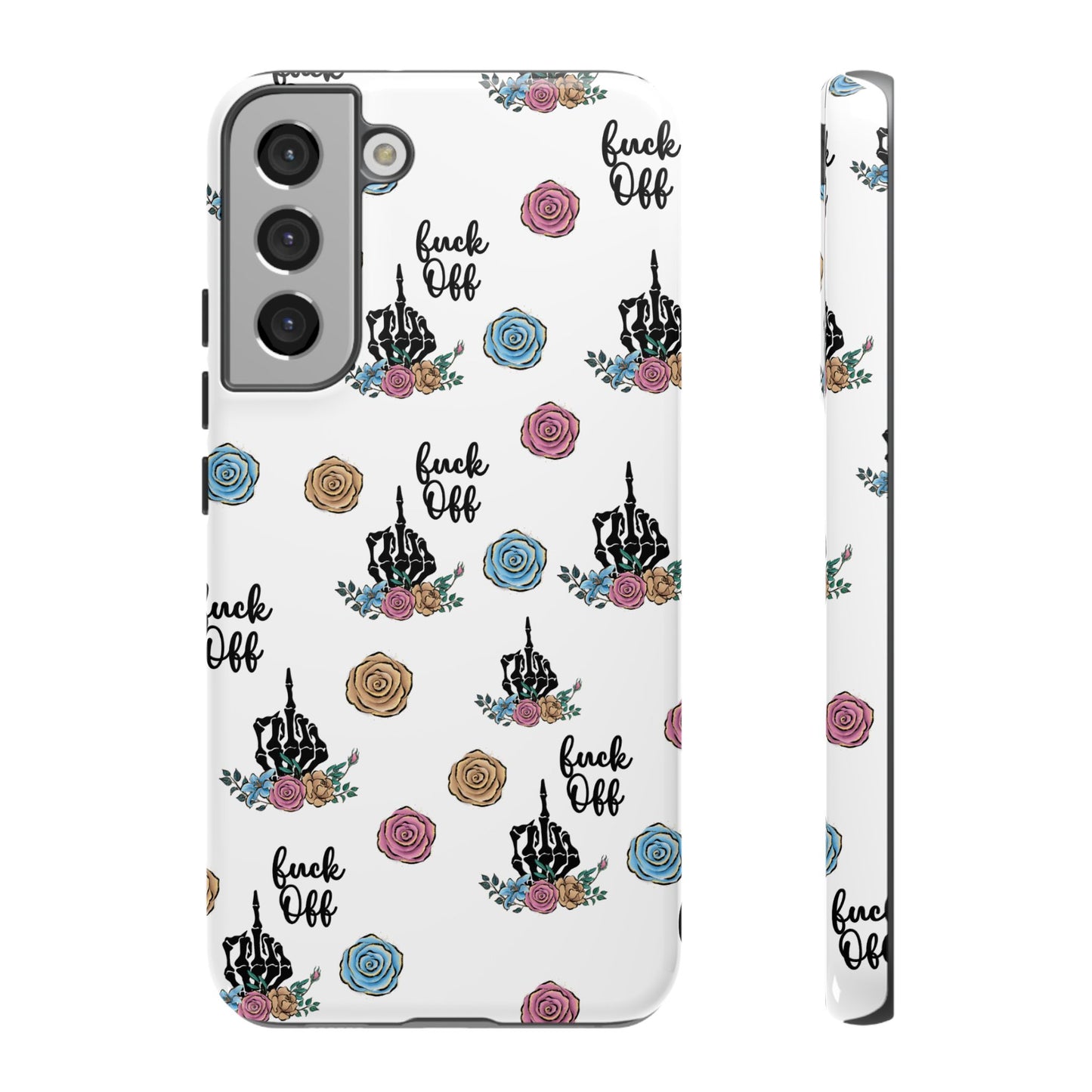 Skeleton Hand Middle Finger Phone Case β Badass Gothic Cover for iPhone, Samsung & Google Pixel
