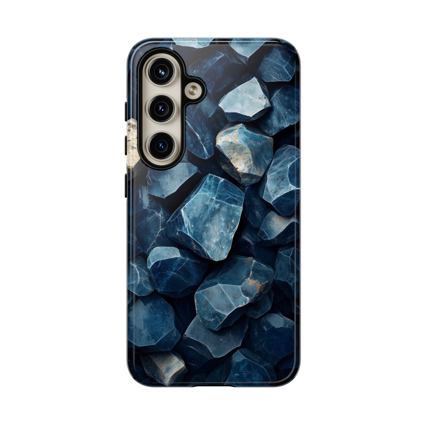Mystic Blue Crystals Print Phone Case for iPhone, Google Pixel, Samsung