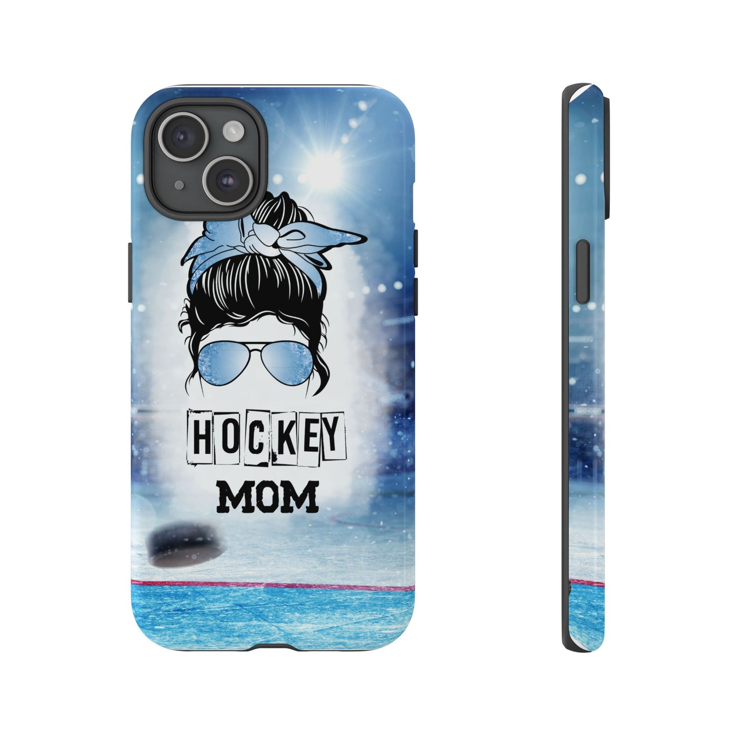 Hockey Mama Phone Case - Protective & Stylish Cover for iPhone, Samsung & Google Pixel, Messy Bun Phone Case, Gift for Game Lover