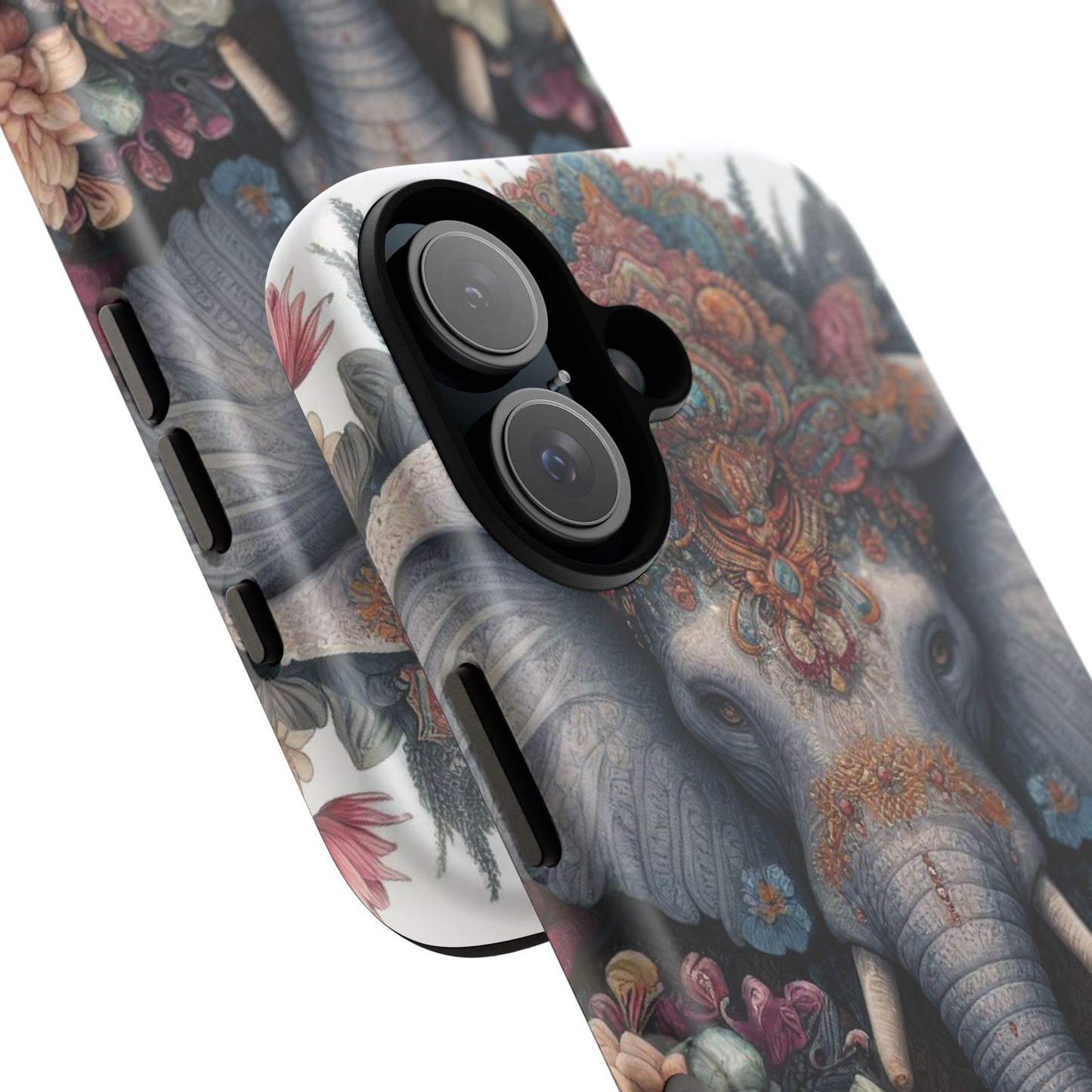 Regal Ornate Elephant Mobile Cover – Majestic Bohemian Art