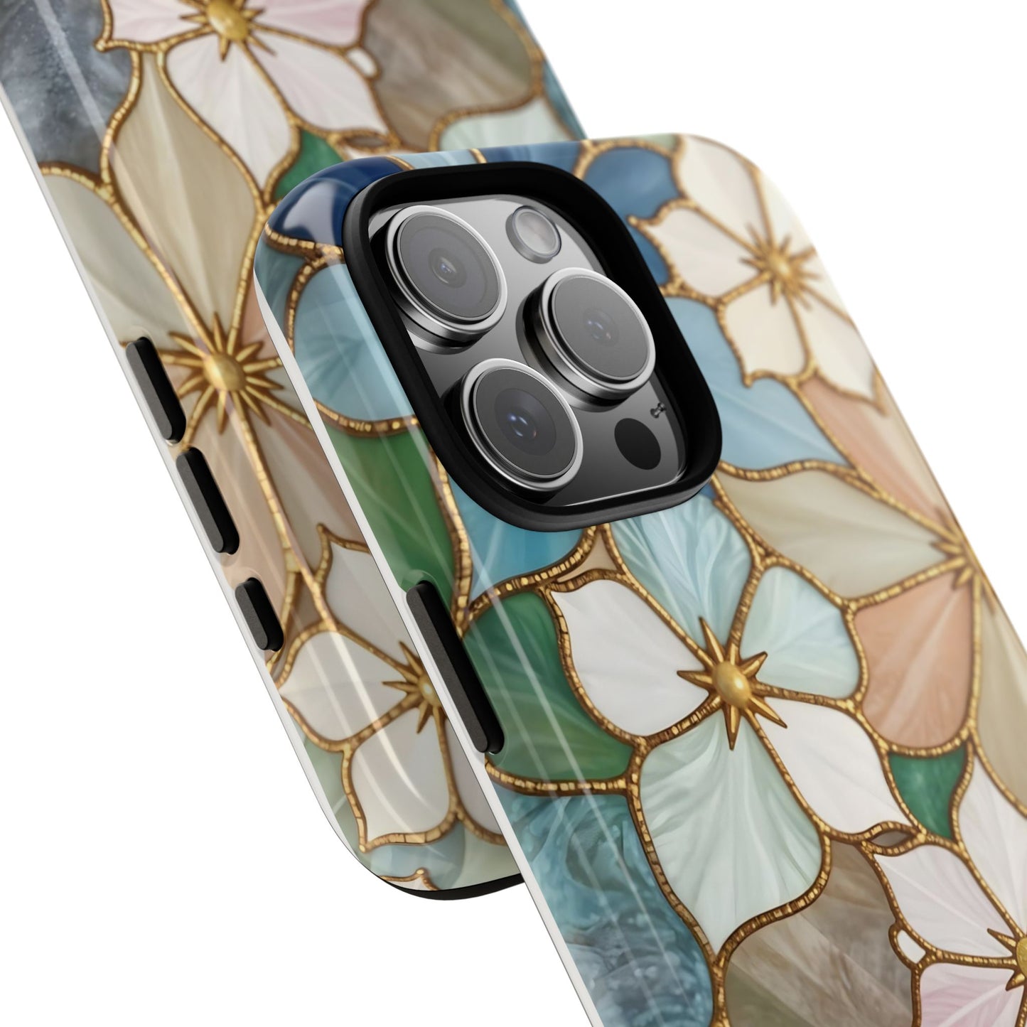 Floral Symphony: Stained Glass Elegance