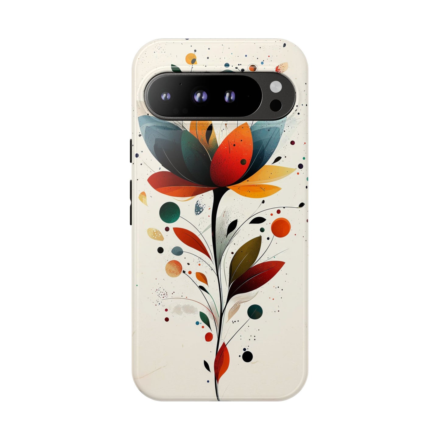 Celestial Petals – Abstract Floral Burst Phone Case for iPhone, Pixel & Samsung