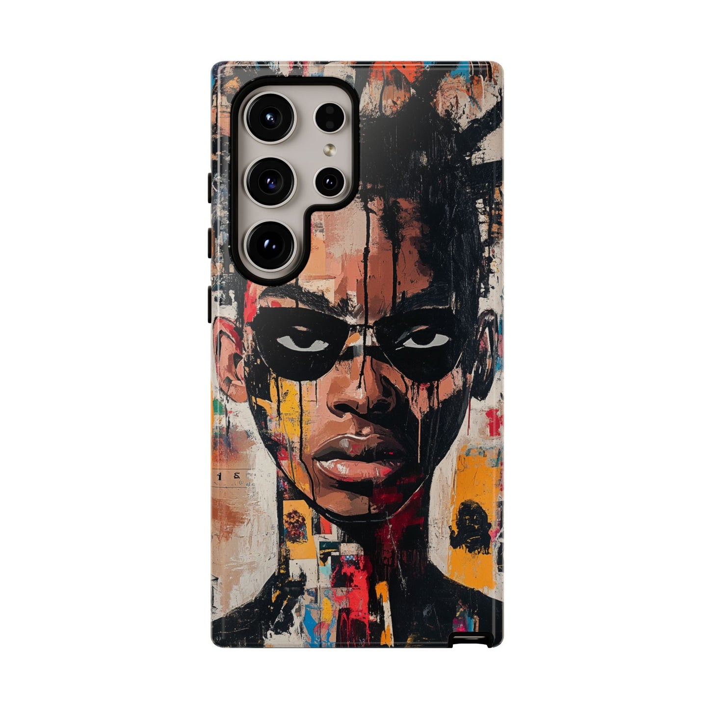 Abstract Graffiti Phone Case – Basquiat Art Inspired - iPhone, Samsung & Google Pixel Cover - Artistic Painting Case, Art Lover Gift