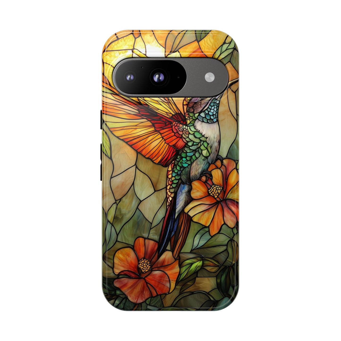 Whispers in Flight – Mosaic Hummingbird Phone Case for iPhone, Samsung & Pixel