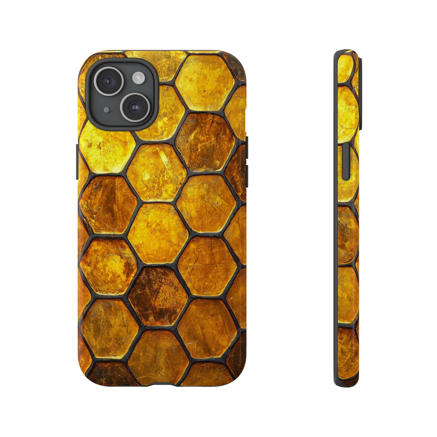 Golden Honeycomb Phone Case – iPhone, Google Pixel, Samsung