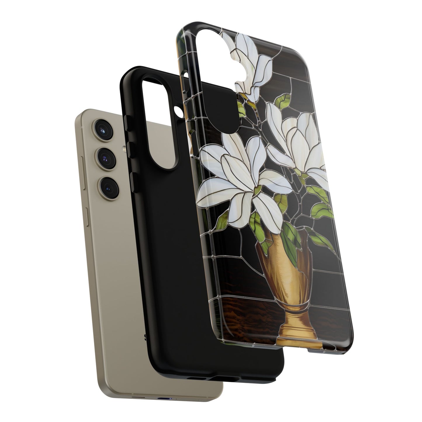 Stained Glass Floral Phone Case