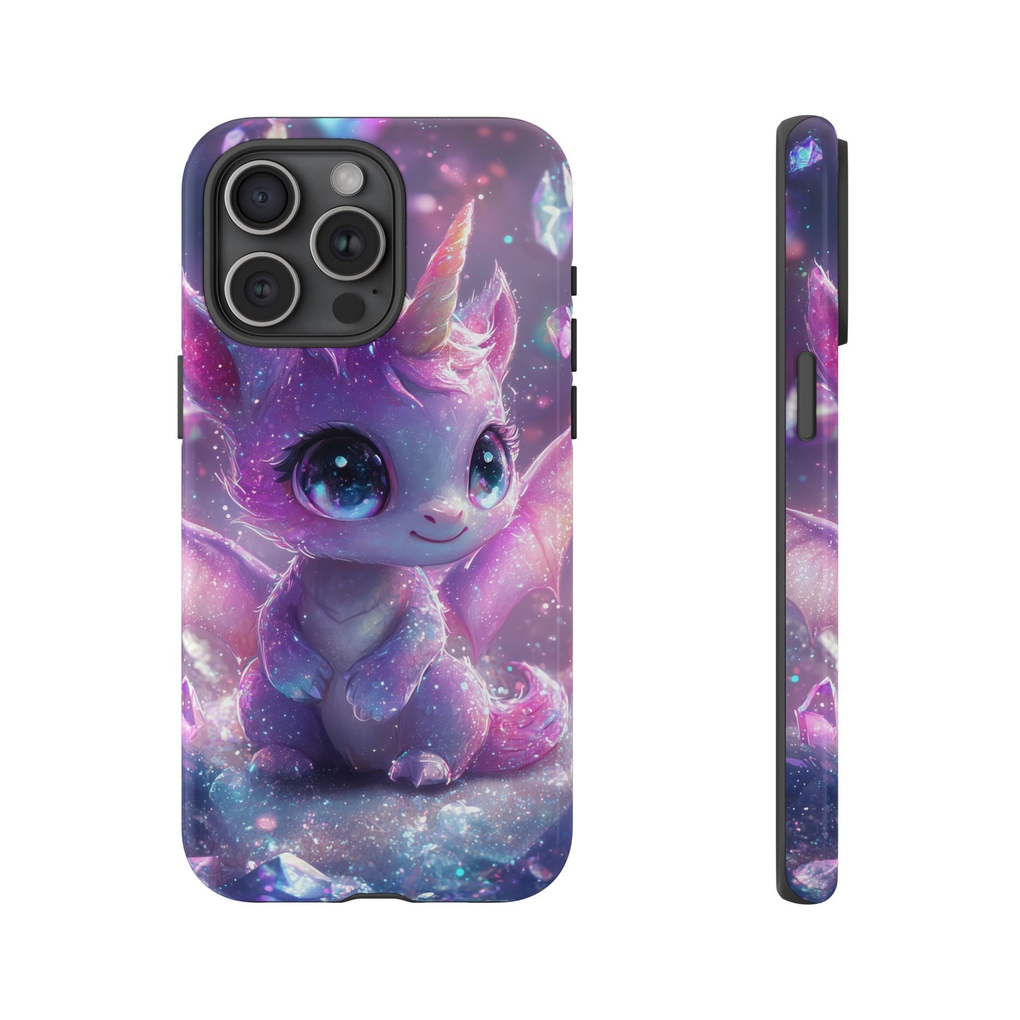 Mystic Crystal Unicorn-Dragon Phone Case for iPhone, Samsung, Google Pixel