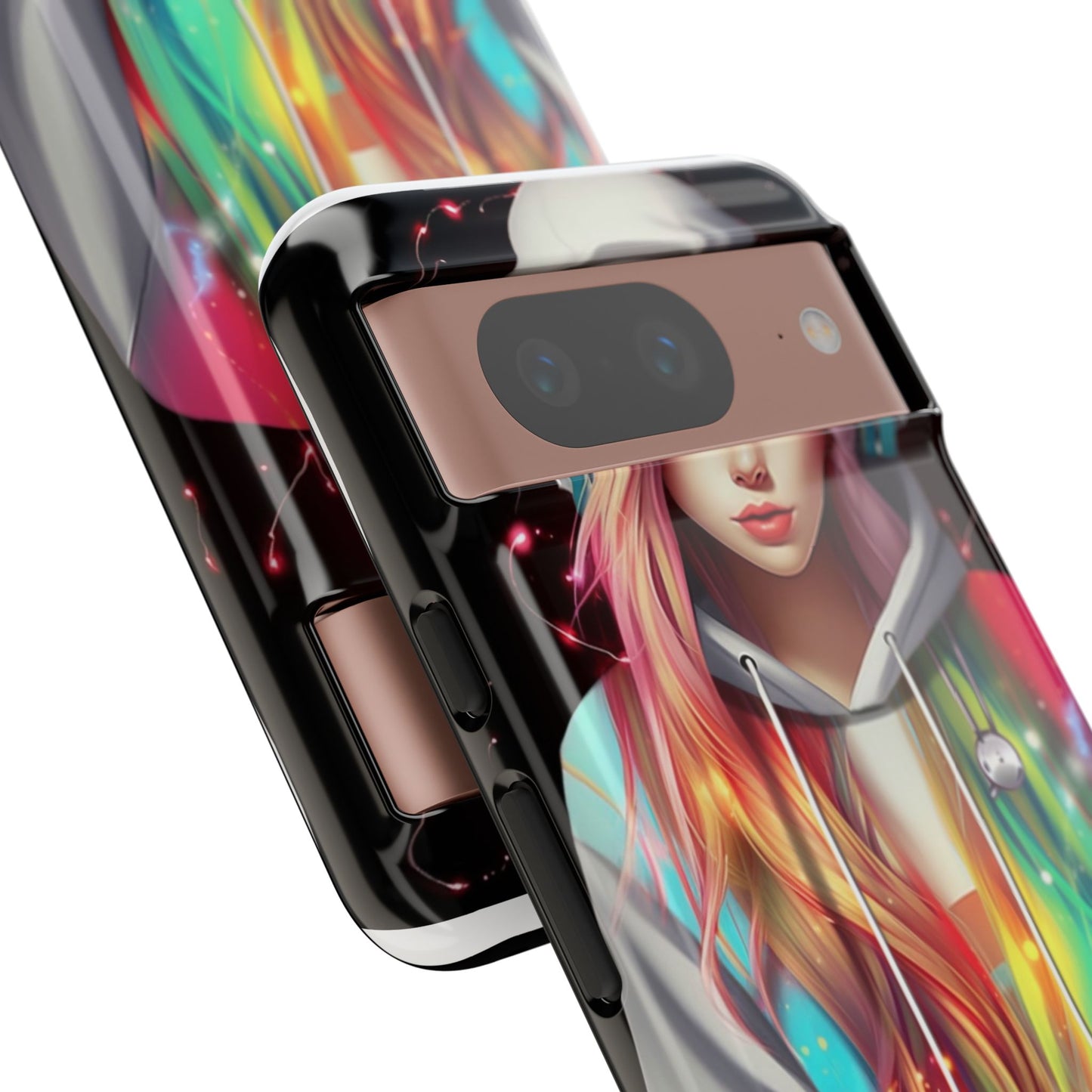Anime Girl Phone Case - Cute Aesthetic Cover for iPhone, Samsung & Google Pixel, Girly Phone Case, Kawaii Phone Case, Anime Lover Gift