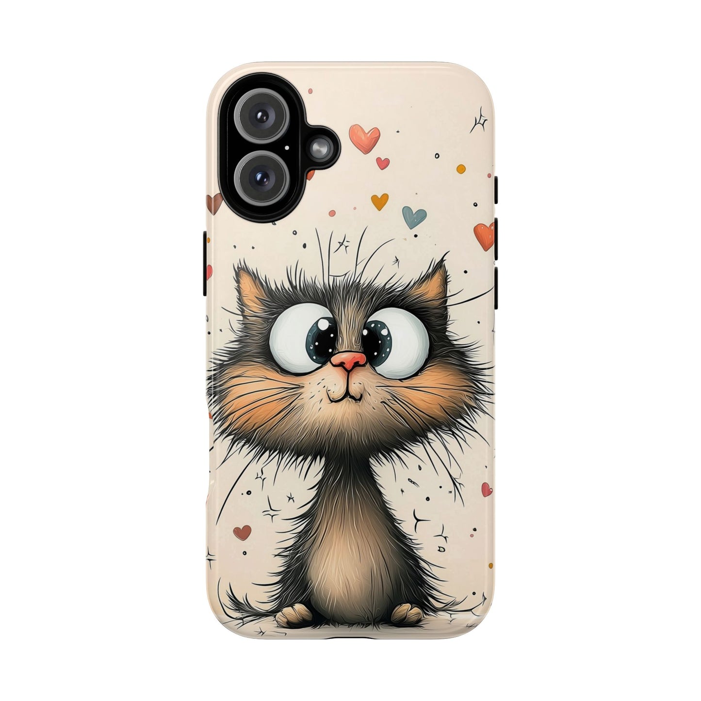 Whiskers & Hearts Phone Case β Cute Anime Cat Design for iPhone, Google Pixel & Samsung