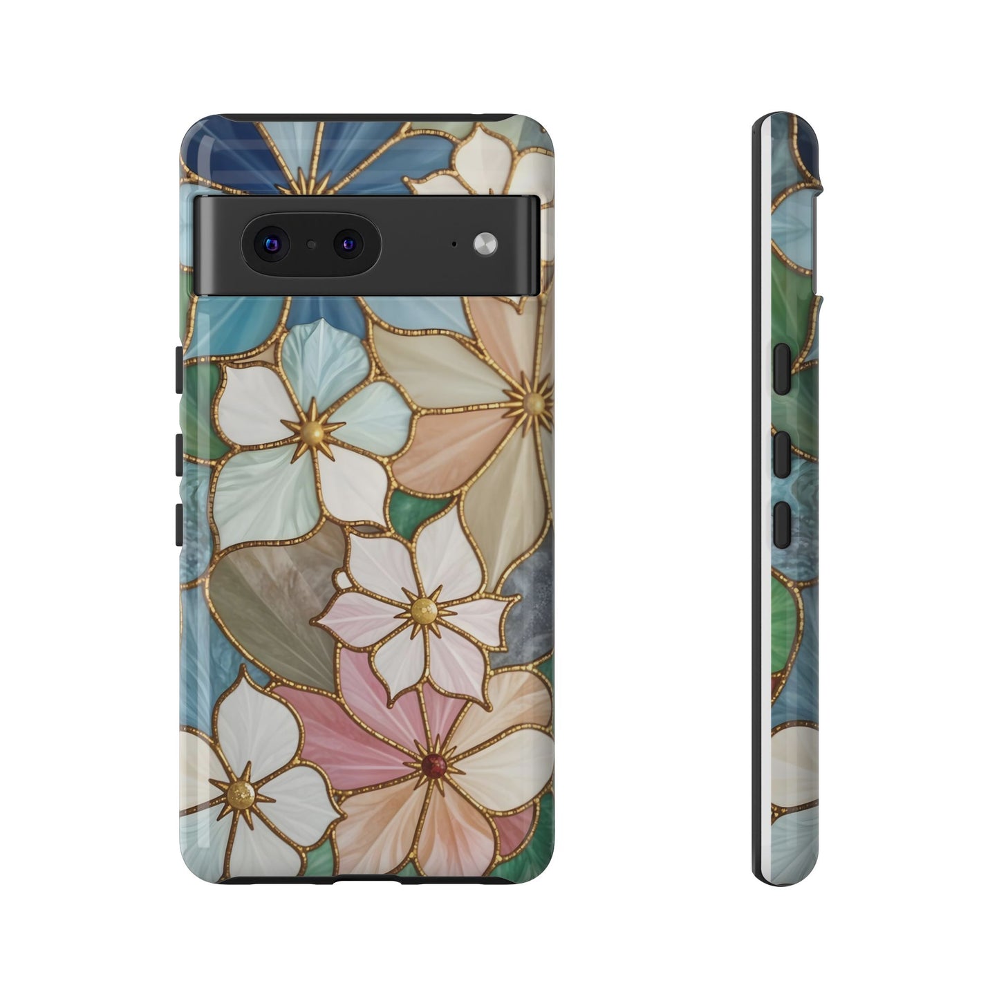Floral Symphony: Stained Glass Elegance