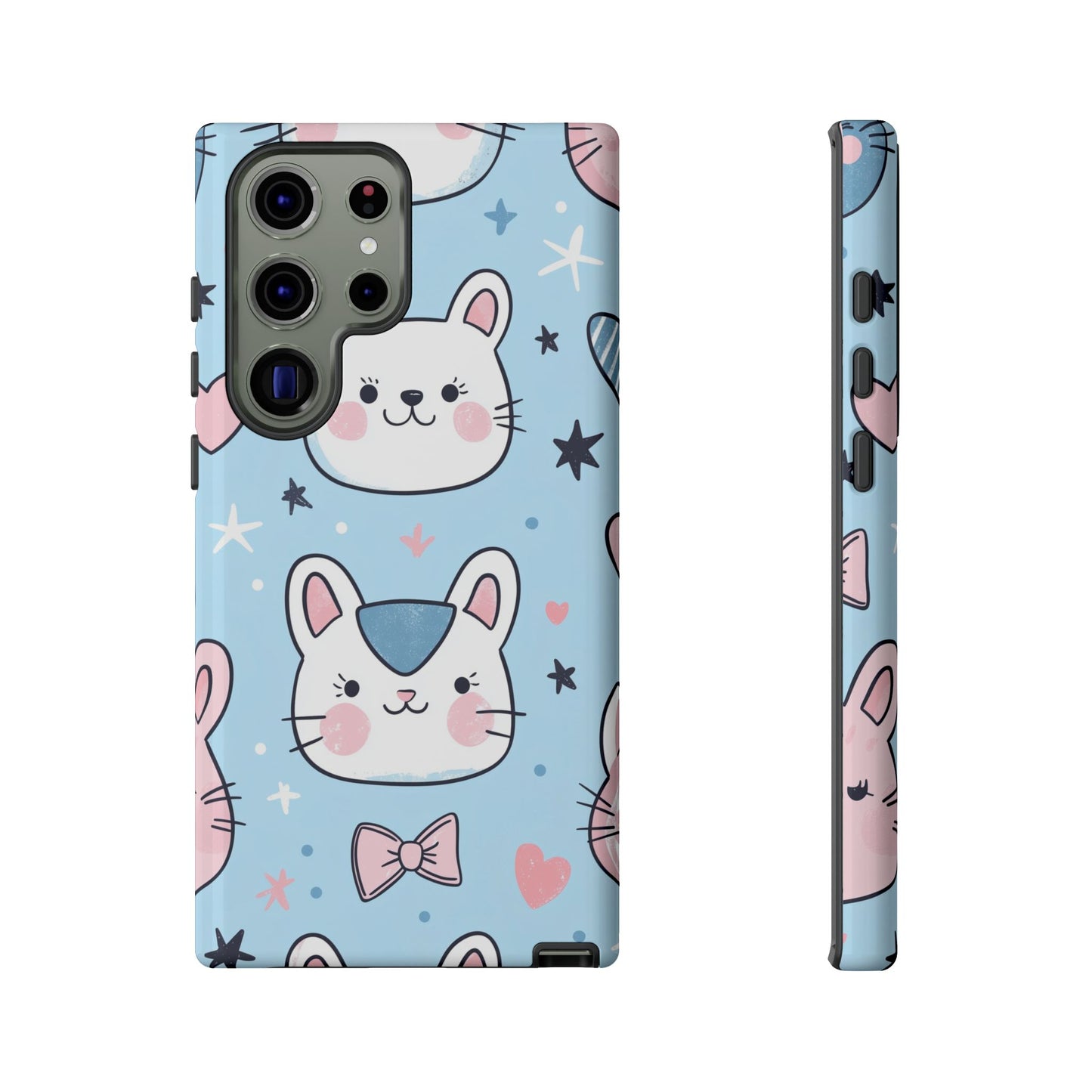 Kawaii Kitty Love Anime Phone Case for iPhone, Samsung, Google Pixel