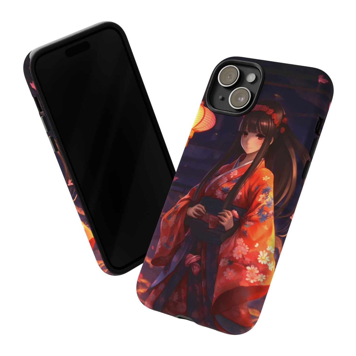 Anime Girl Phone Case - Cute Aesthetic Cover for iPhone, Samsung & Google Pixel, Girly Phone Case, Kawaii Phone Case, Anime Lover Gift