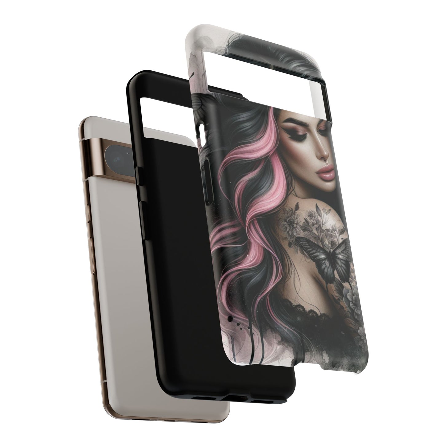 Butterfly Noir – Gothic Beauty & Inked Elegance Mobile Cover