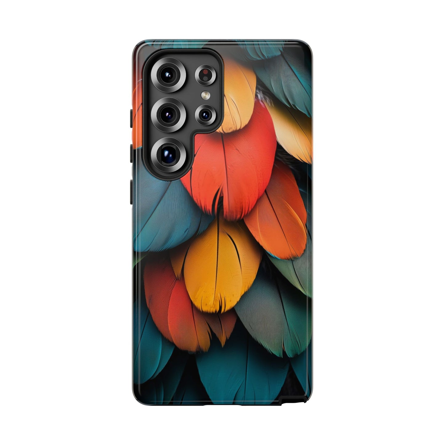 Exotic Macaw Feather Phone Case for iPhone, Samsung & Google Pixel