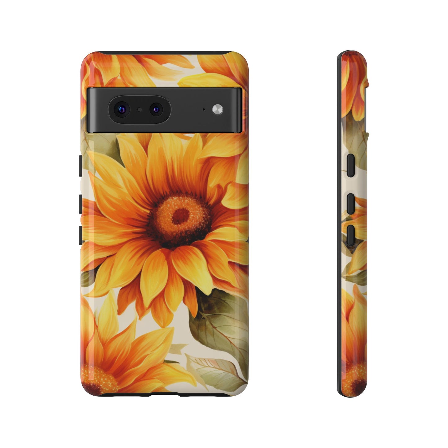 Golden Sunflower Glow Mobile Case – Radiant & Elegant