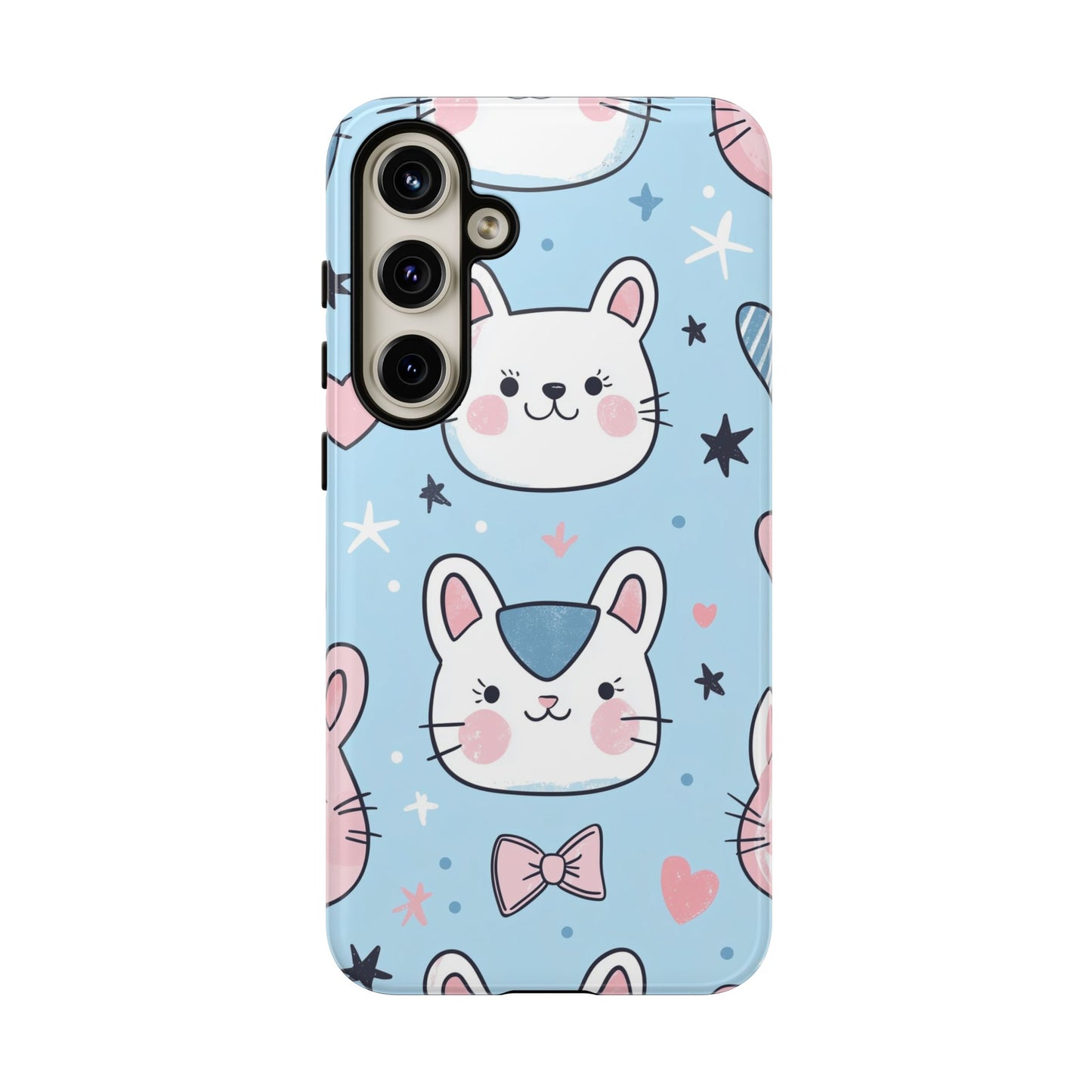 Kawaii Kitty Love Anime Phone Case for iPhone, Samsung, Google Pixel