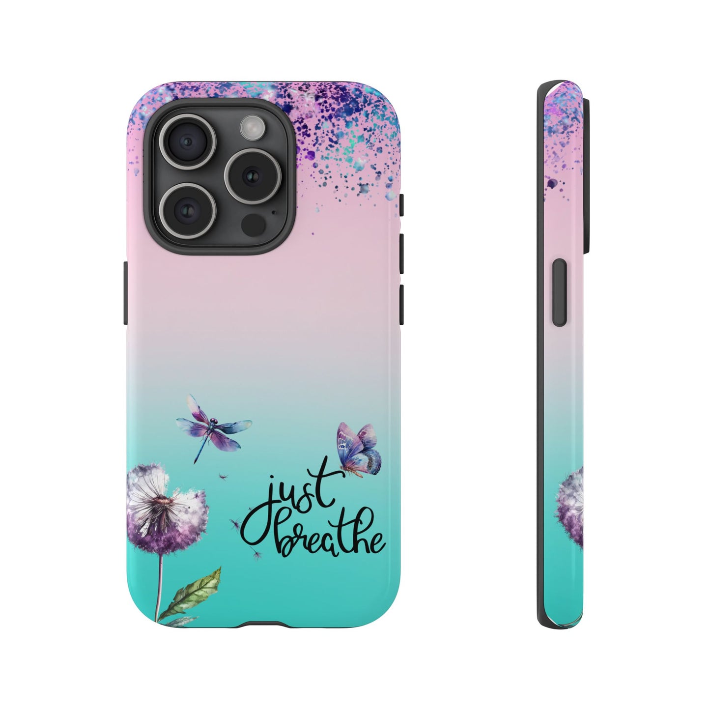 Just Breathe Phone Case - Aesthetic Minimalist Cover for iPhone, Samsung & Google Pixel