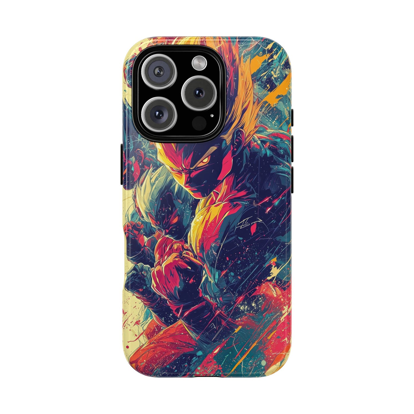 Saiyan Fury | Anime Warrior Power Surge | Comic Style Dragon Battle Phone Case for iPhone, Samsung & Pixel