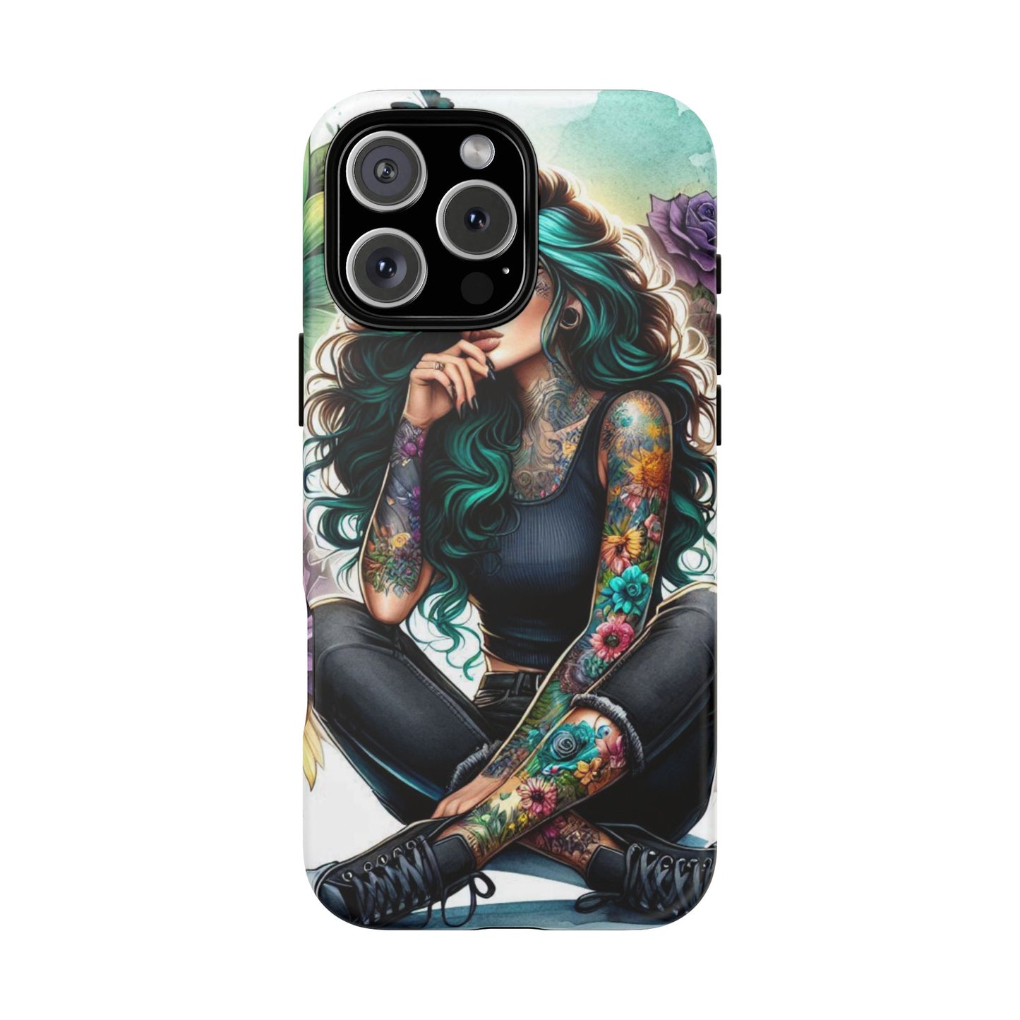 Urban Wildflower – Edgy Tattooed Beauty Mobile Cover