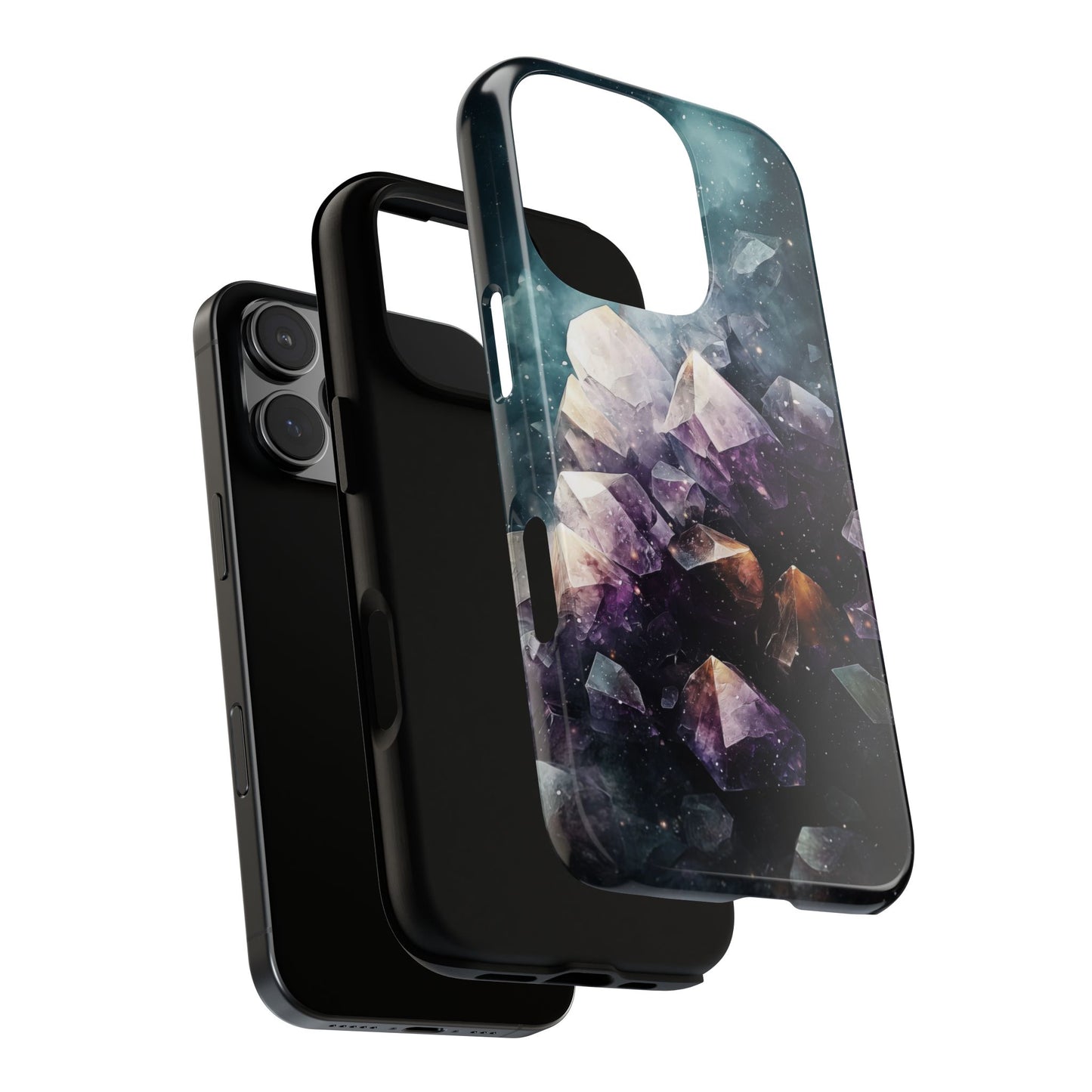 Galactic Amethyst Stones Phone Case for iPhone, Samsung & Google Pixel
