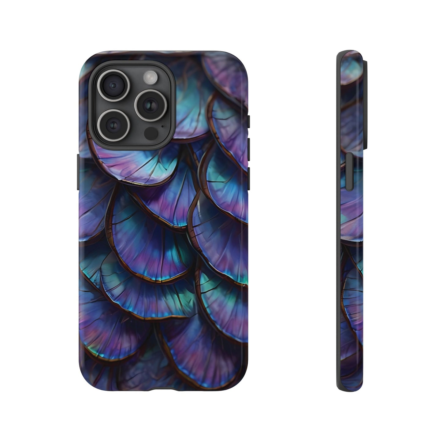 Abstract Macro Shot of Iridescent Butterfly Fish Scales Phone Case Design