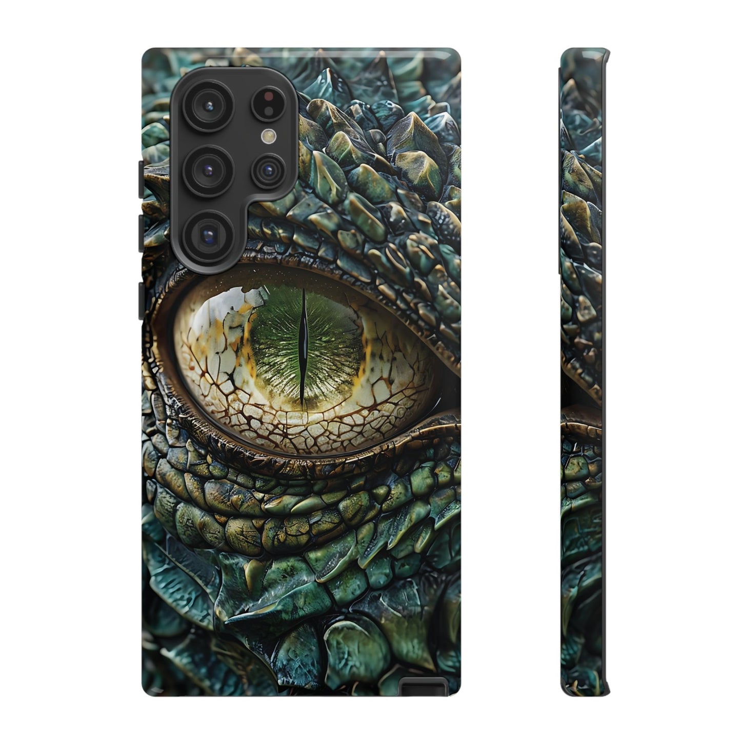 A Dragon's Eye With Intricate Scales phone case design.