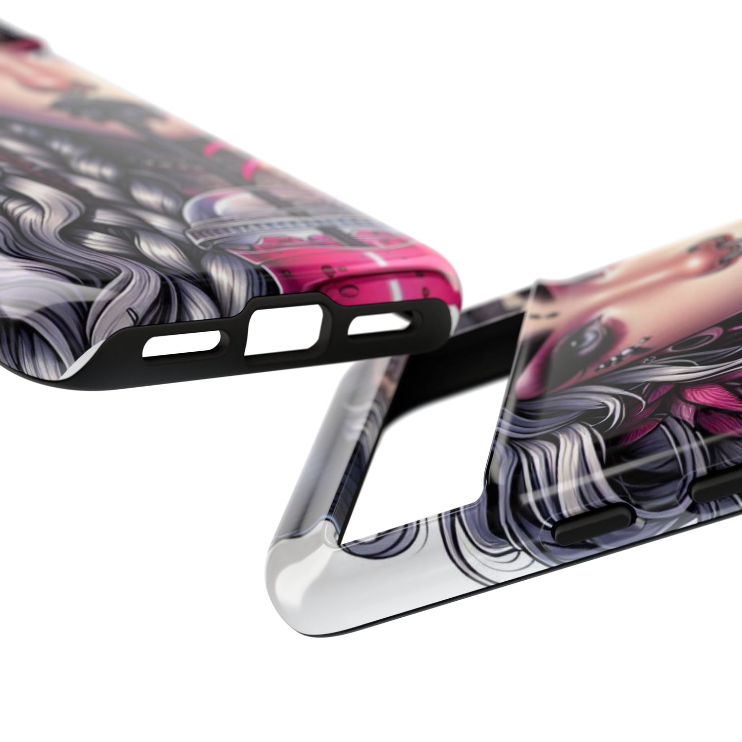 Icy Rebel – Silver Dreads & Edgy Street Chic Mobile Cover
