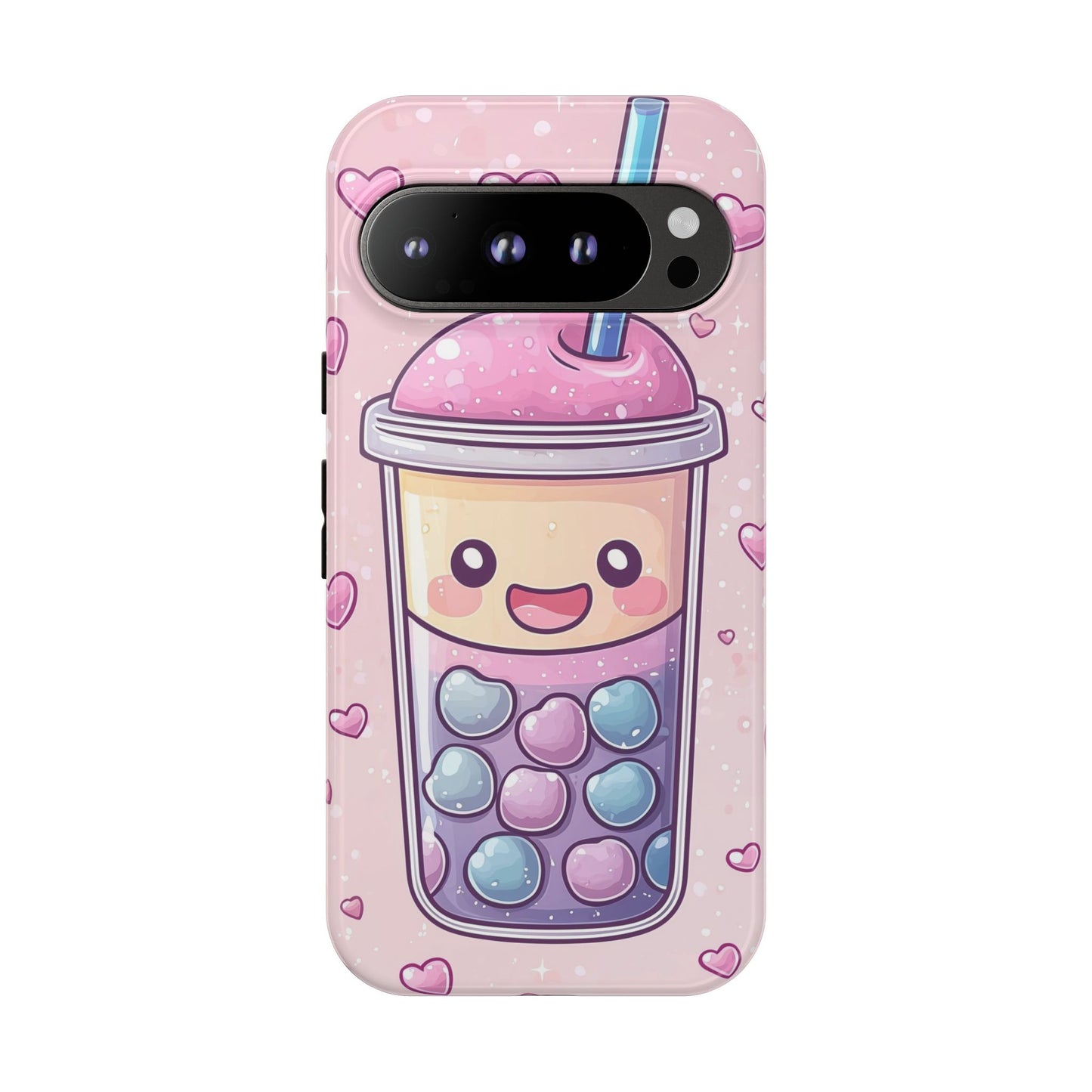 Sweet Bubble Tea Love Phone Case for iPhone, Samsung, Google Pixel