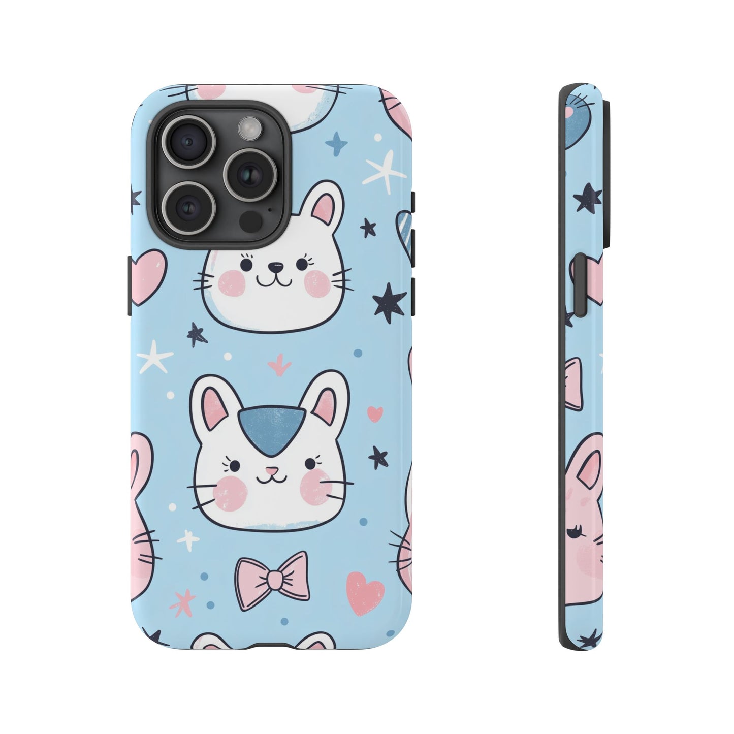 Kawaii Kitty Love Anime Phone Case for iPhone, Samsung, Google Pixel