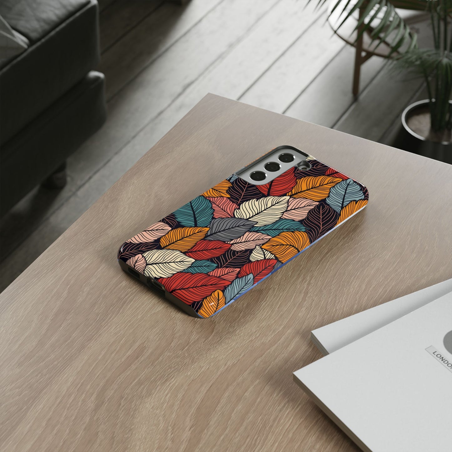 Colorful Abstract Leaves Pattern Design