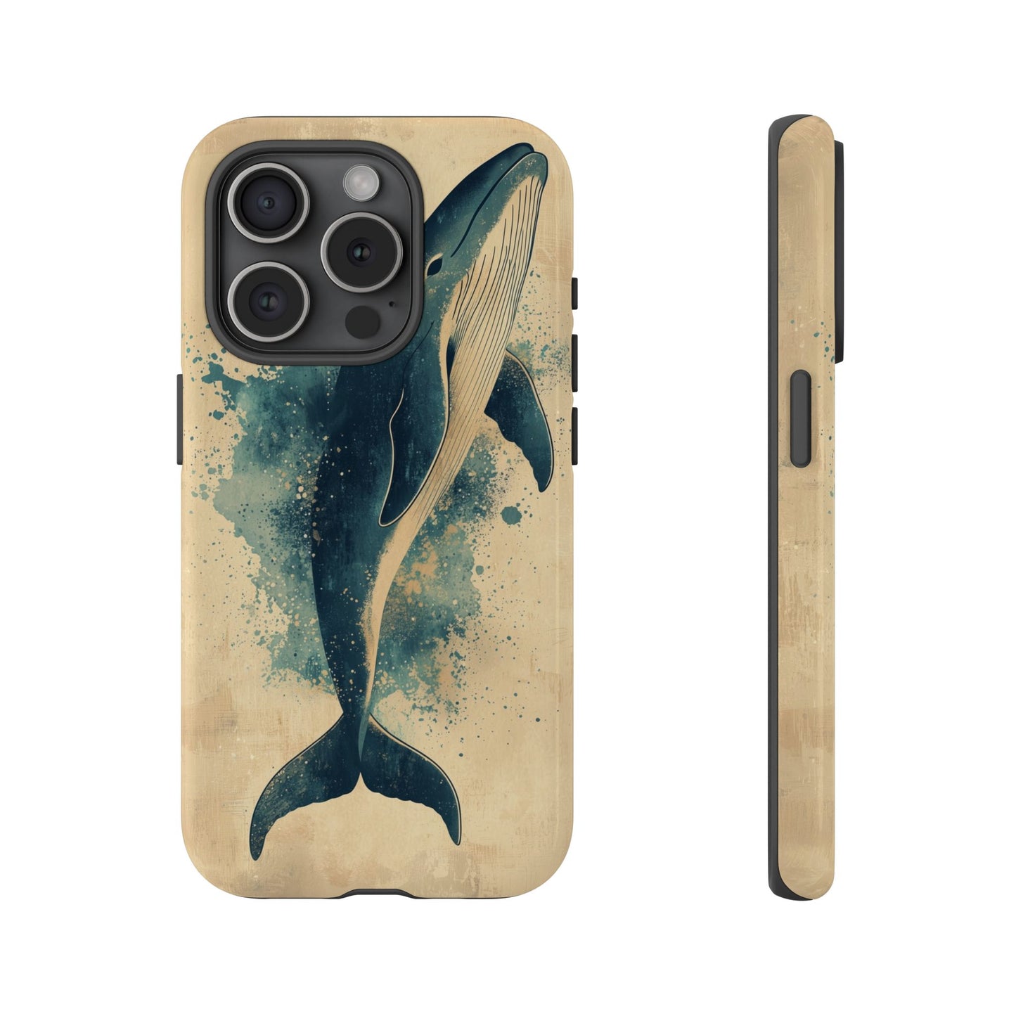 Ocean Majesty: Watercolor Whale Case for iPhone, Samsung & Pixel