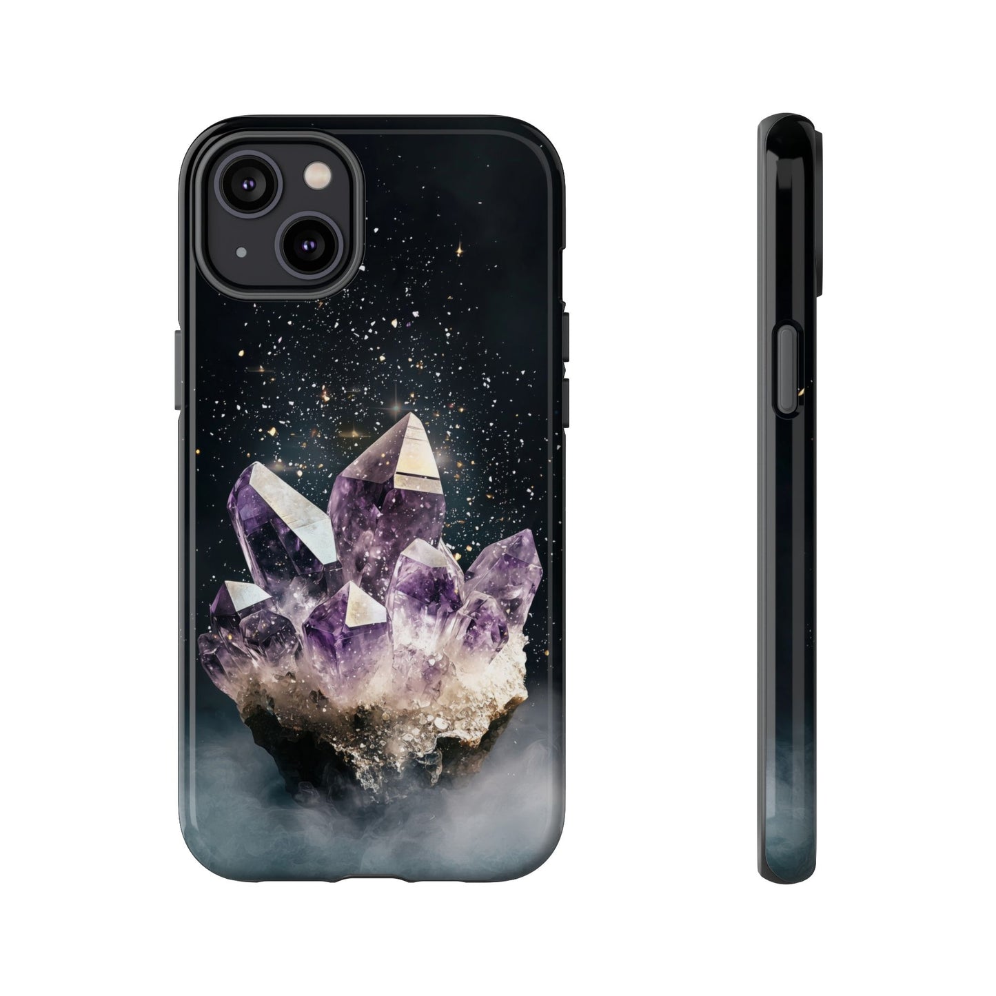 Celestial Amethyst Crystal Phone Case for iPhone, Samsung & Google Pixel