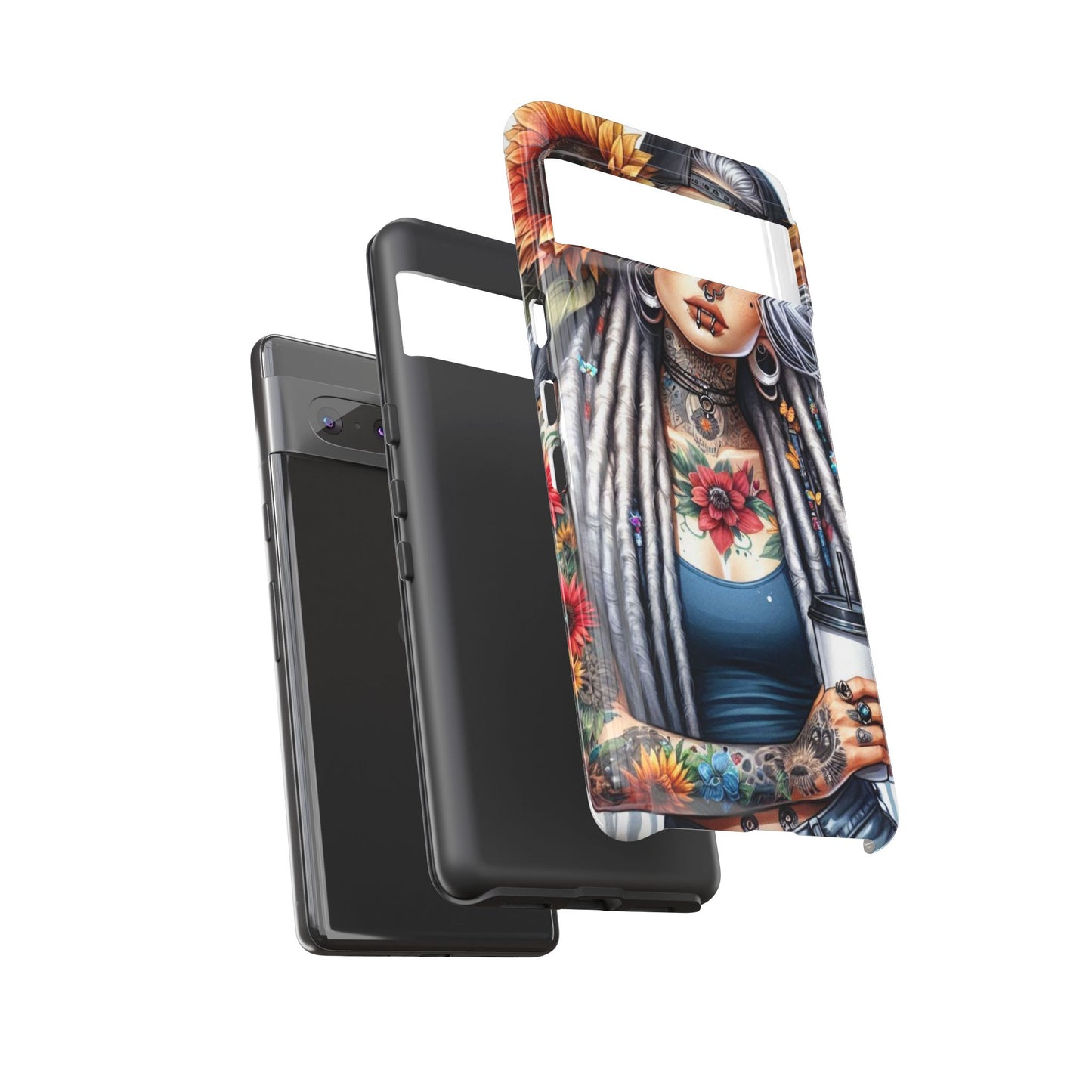 Sunflower Queen – Boho Rebel Tattoo Mobile Cover