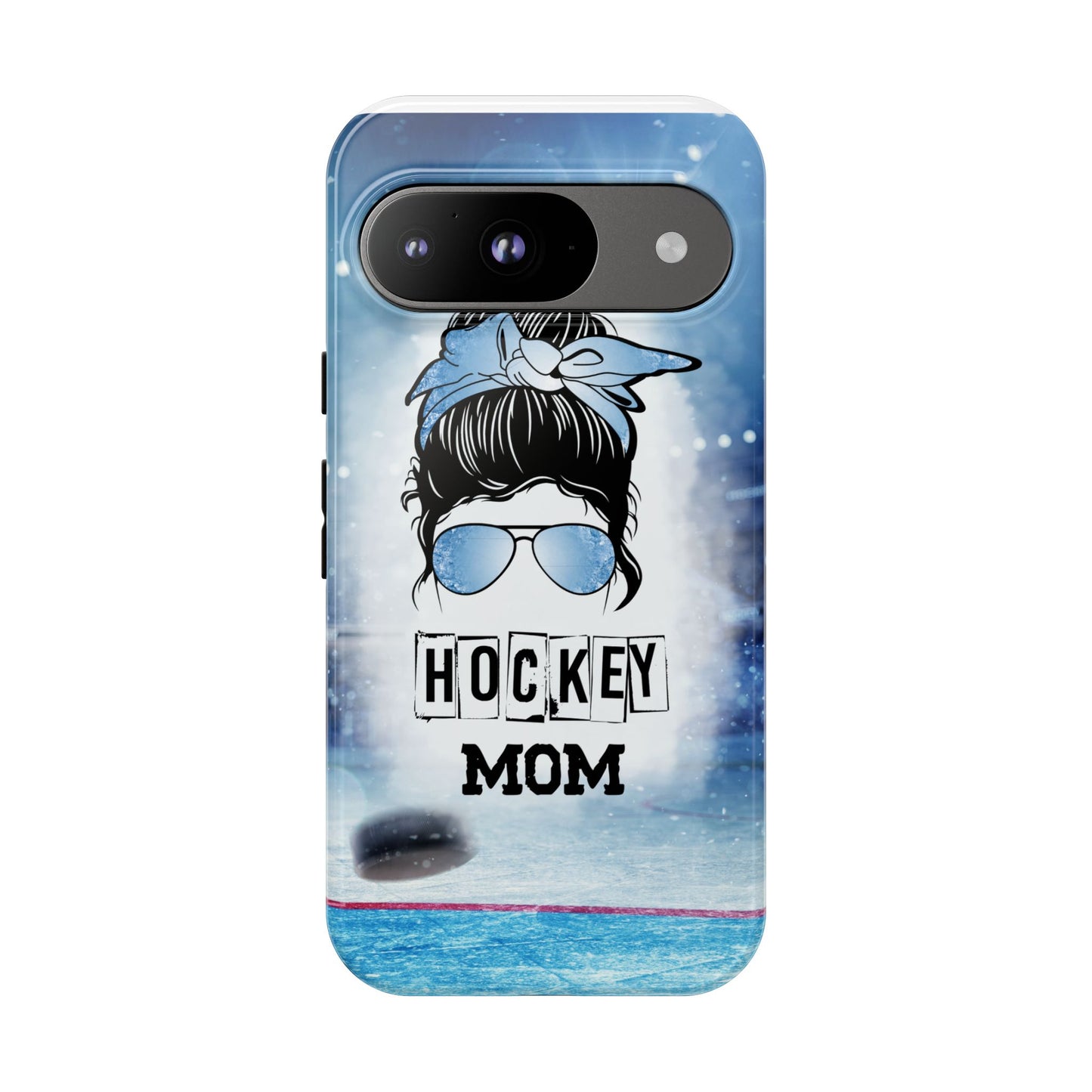 Hockey Mama Phone Case - Protective & Stylish Cover for iPhone, Samsung & Google Pixel, Messy Bun Phone Case, Gift for Game Lover