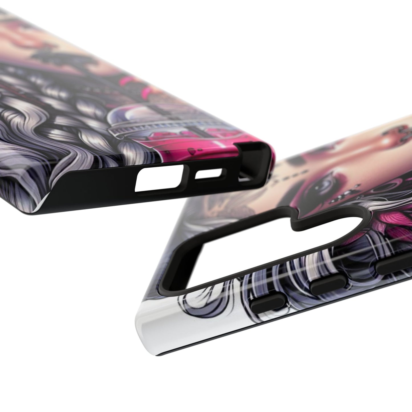 Icy Rebel – Silver Dreads & Edgy Street Chic Mobile Cover