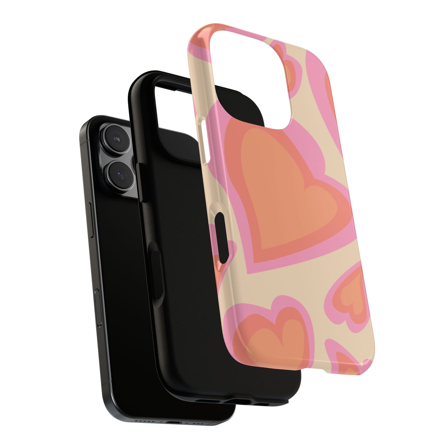 Retro Heart Phone Case – Cute Vintage Aesthetic for iPhone, Samsung & Google Pixel