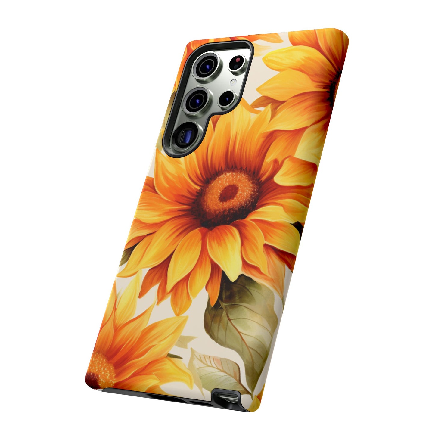 Golden Sunflower Glow Mobile Case – Radiant & Elegant