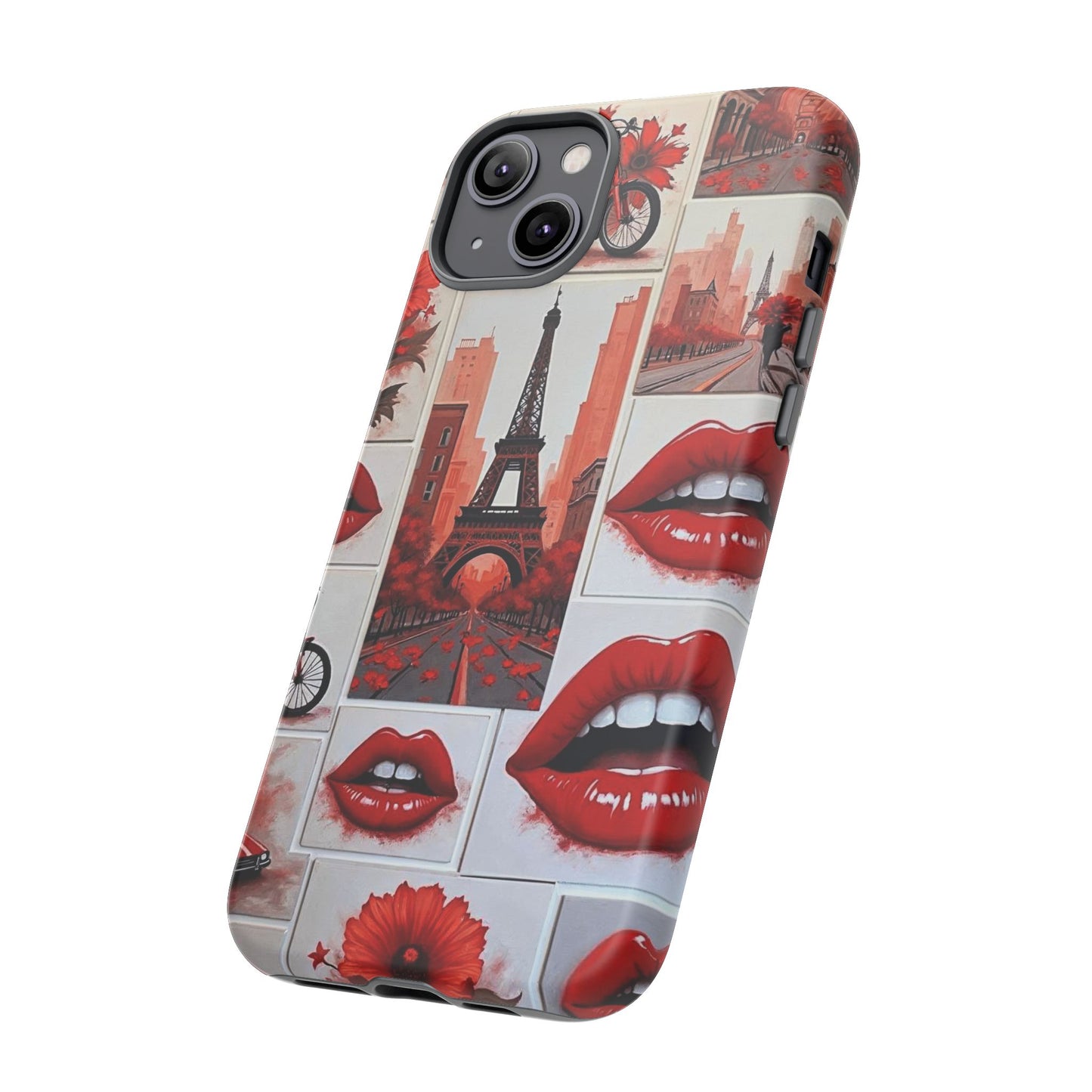 Red Lips & Eiffel Tower Phone Case
