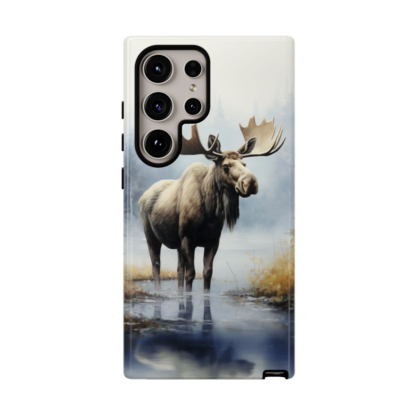 Majestic Moose Print Phone Case β Durable & Stylish Wildlife Design - iPhone, Samsung & Google Pixel Cover - Artistic Elk Phone Case, Animal Lover Gift