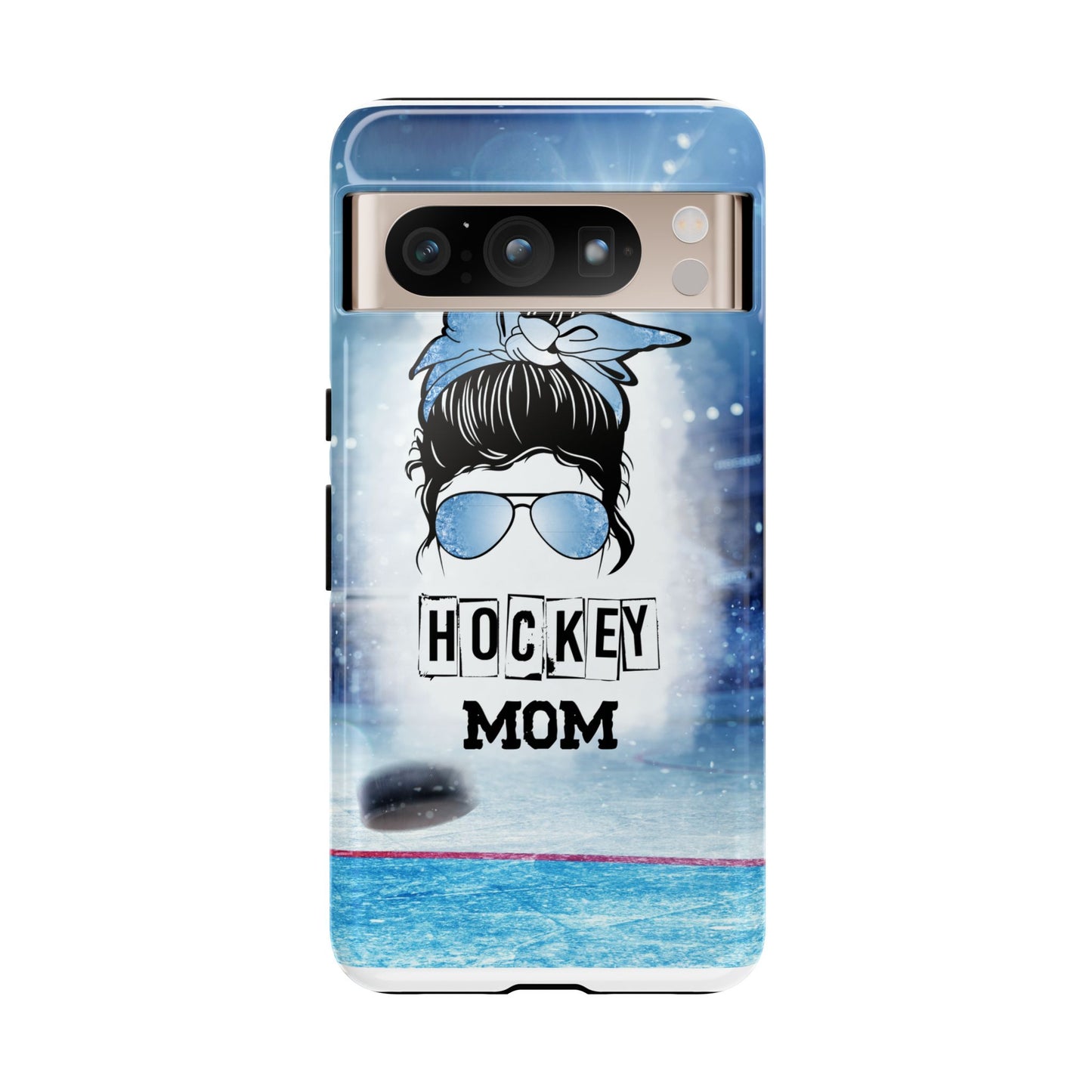 Hockey Mama Phone Case - Protective & Stylish Cover for iPhone, Samsung & Google Pixel, Messy Bun Phone Case, Gift for Game Lover