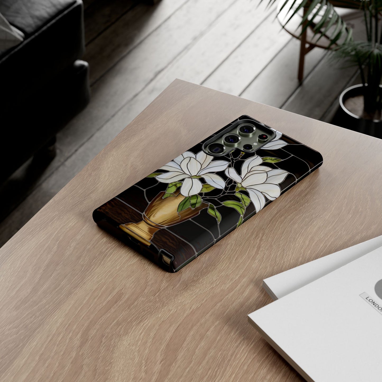 Stained Glass Floral Phone Case