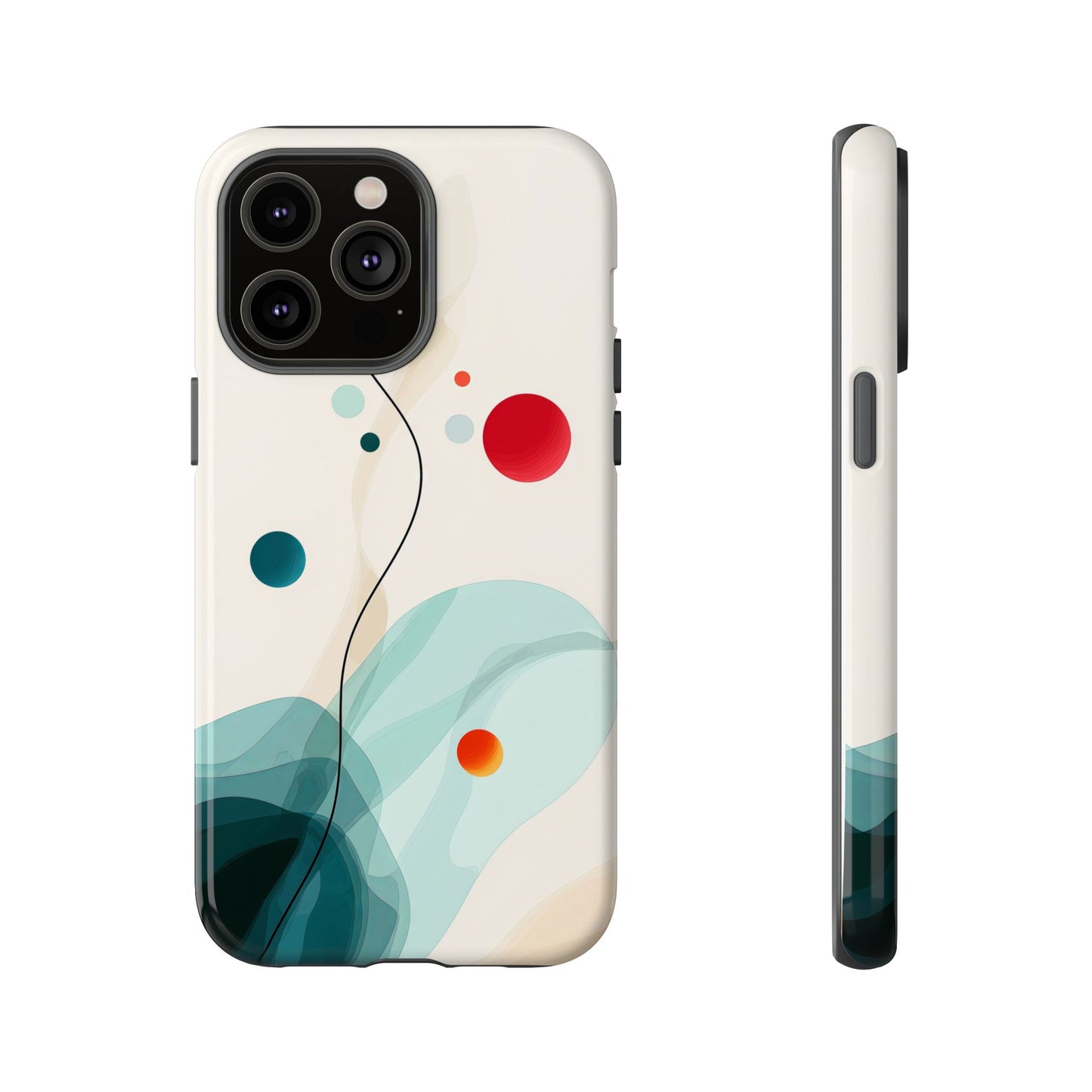 Cosmic Citrus Flow – Abstract Art Phone Case for iPhone, Samsung & Pixel